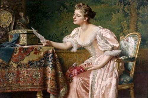 Tableau sur toile L'invito Wladyslaw Czachórski déco chambre 60x90cm