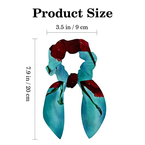 Chouchous pour cheveux anti-casse nœud papillon rose rouge élastique