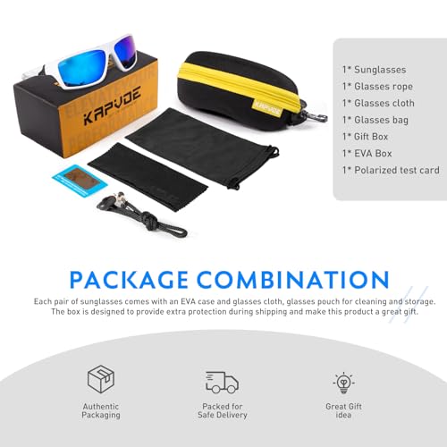 KAPVOE Polarizzati Occhiali Sole Sportivi Alta