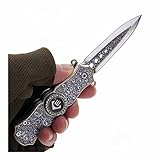 Tuovictor Allzweck-Taschenmesser Mehrzweckwerkzeug Klappmesser Mit drehbarem Kreiselgriff Für Wanderer, Jäger, Solide Zuverlässige Mehrzweckmesser