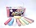 Price comparison product image 52 Coloured Jumbo Playground Chalks for Kids | Teachers Classroom Craft Supplies