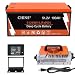 CHINS 48V 100Ah Lithium Golf Cart Battery, Bluetooth LiFePO4 Battery, Built in 200A BMS, Peak Current 1000A, Includes 48V 18A Lithium Charger and Monitor, Perfect for Golf Carts, RV etc