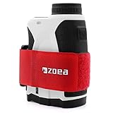ZOEA Magnetic Rangefinder Mount Strap for Golf Cart Railing, Adjustable Rangefinder Band with Strong Magnet Securely Attach to Most Rail/Bar/Frame of Golf Cart (Normal, Red, 1.5 Inches)