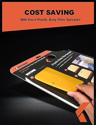 Image of KREFINISH Body Filler Mixing Board Disposable Paper Mixing Board Sheets, Superior Mixing Pad for Contamination Free Body Filler Mixing, 100Pcs Solvent Resistant Tear-Off Quick-Mixing Papers