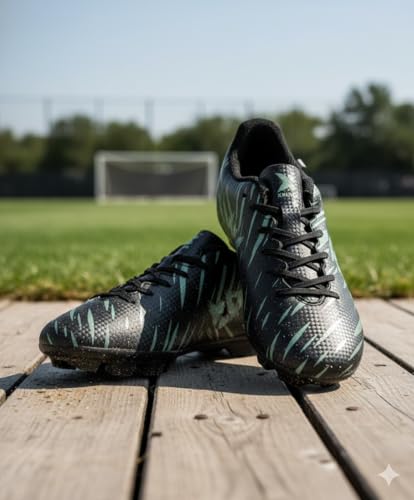 Image of XXUMA Unisex Faux Leather TPU Sole Football Shoes Durable Lightweightand Enhanced Grip