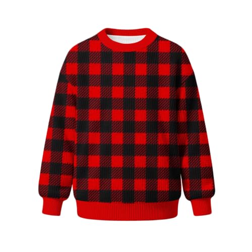 Boys Christmas Sweater Crew Neck Graphic Sweaters 2026 Fall Winter Tops - image 7