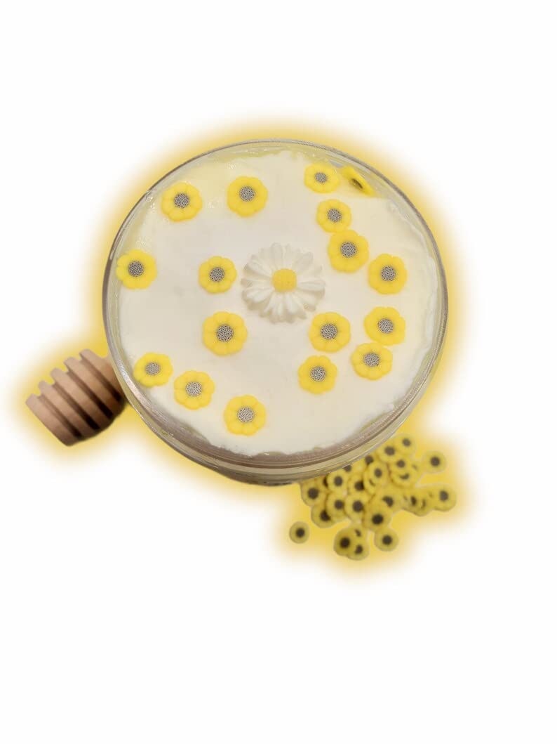 Milk & Honey Handmade Scented Clay Capped Clear Slime 4oz - Hoshimi Slimes