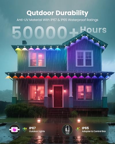 Tira de luces LED RGB para exteriores 45.72 m miniatura 5
