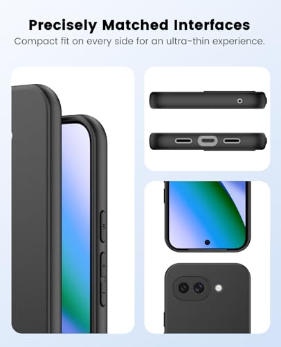 SineOrdo Funda para Google Pixel 10A Carcasa, Ultrafina Anti-Caídas Google Pixel 10A Funda Móvil Suave Silicona TPU Case- Negra - imagen 6