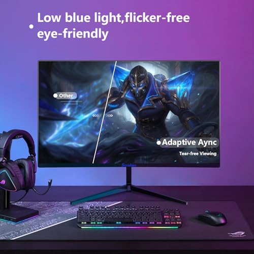 Image of Sealan 24 Inch Curved Gaming Monitor, 100HZ MPRT 3ms, FHD 1080P Computer Monitor FreeSync 99% sRGB HDR, for Home Office Gaming Visual Experience for Work, Gaming