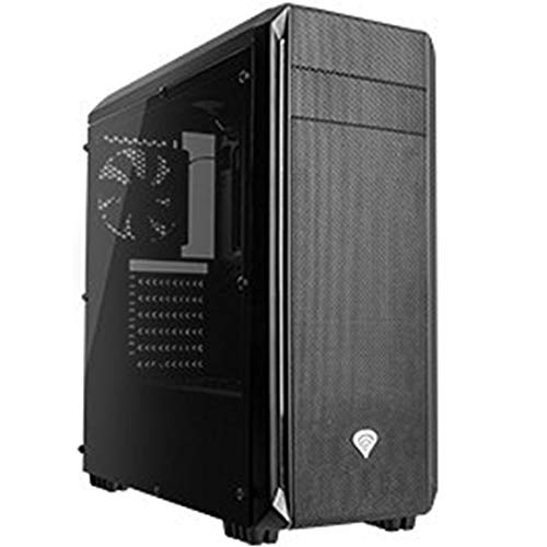 Natec Genesis Titan 660 Plus Midi-Tower Negro - Caja de Ordenador (Midi-Tower, PC, Acrilonitrilo butadieno estireno (ABS), Acero, Negro, ATX,Micro ATX,Mini-ITX, Juego)