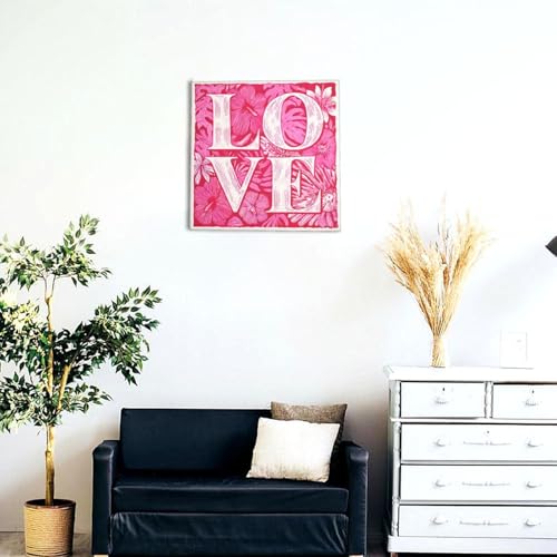 Lienzo decorativo para dormitorio enmarcado con diseño de San Valentín 3