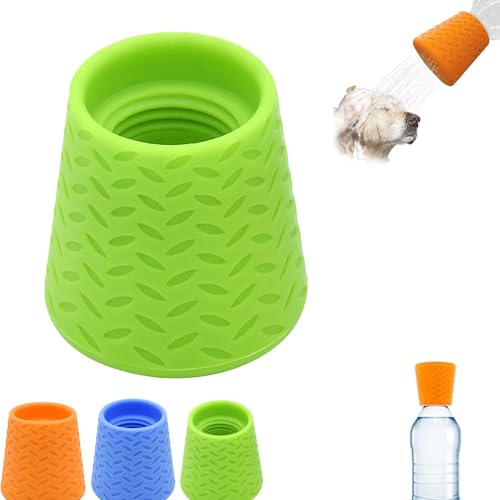 ペットボトル シャワー ペットボトル シャワー キャップ ペットボトル用キャップ アウトドア キャンプ ハイキング 犬の散歩に おしっこ洗浄 植物 散水 じょうろ (緑)