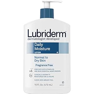 Lubriderm Daily Moisture Hydrating Unscented Body Lotion with Pro-Vitamin B5 for Normal-to-Dry Skin for Healthy-Looking…