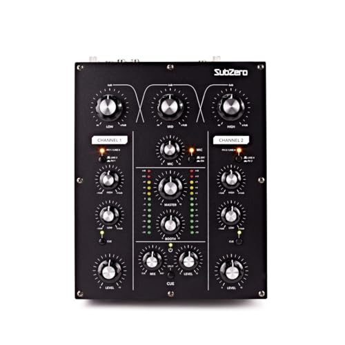 SubZero 2 Channel Rotary DJ Mixer