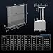 NothingProjector Beamer Leinwand, 92 Zoll Bodenstehend Ausziehbar Elektrisch, ALR CLR, 4K UHD Laser TV Bildschirm, Mobile Heimkino Tragbar, Screen für Ultrakurzdistanzprojektor, Keine Montage