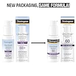 Neutrogena Ultra Sheer Face Sunscreen with Vitamin E & SPF 60, Sunscreen for Face with Broad Spectrum UVA/UVB Protection, Fragrance-Free, Oxybenzone-Free, Water-Resistant (80 minutes), 1.7 Fl Oz - Image 2