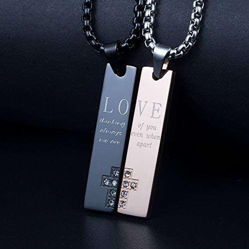 Wolentty Couple His Hers Distance Necklaces for Valentine's Day Gift3