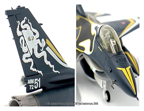Modelo de avión F16A 1/72 coleccionismo militar vitrina Fuerza Aérea Italiana 6
