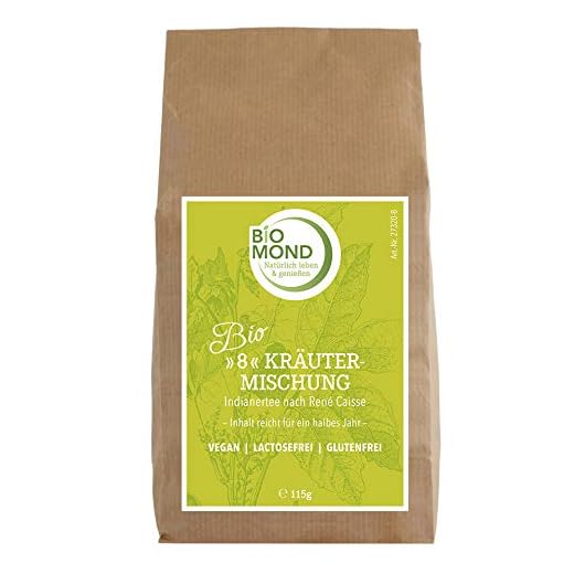 BIO *8*- Kräutermischung Kräutertee *Indianertee* René Caisse 115 g 1 Packung Schamanen Tee/Packung für 1/2 Jahr