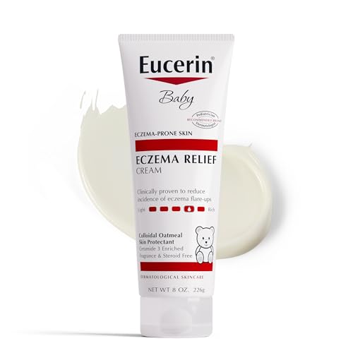 Image of Eucerin Baby Eczema Relief Body Cream, Fragrance Free Baby Eczema Cream with Colloidal Oatmeal, Ceramide-3 and Licorice Root Extract, 8 Oz Tube