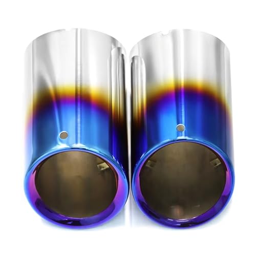 Punta cola para coche X1 F48: tubo de escape deportivo azul para el silenciador trasero