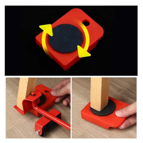 Kit 5 Movedor de Móveis Levantador para Mudanças