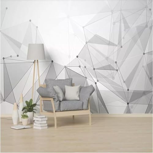 Papier peint mural triangle géométrique 3D pour tissu salon - 3