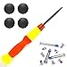 Padarsey Gummifüße mit Schraubenzieher-Set, kompatibel mit MacBook Pro A1278 A1286 A1297 13 15 17 (nicht für Retina-Display), 4 Stück