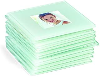 Fun Express Glass Photo Frame Coasters (1 Dozen) DIY Picture Gift, Unique