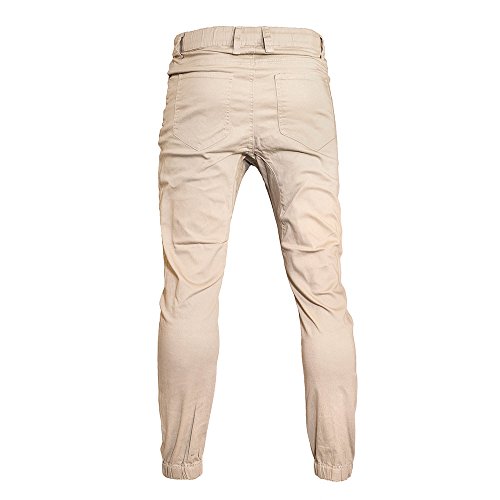 Minimal Clothing Men's Trendy Harem Twill Slim Fit Jogger Pants, Dc-khaki, Medium3