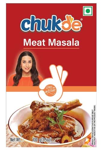 Image of Chukde - Meat Masala - Mutton Curry Powder - Aromatic Indian Spice Blend for Flavorful Meat Dishes - Ideal for Spicy Meat Curries & Grills - No Artificial Colors & Additives - 100 Gm (Pack of 2)