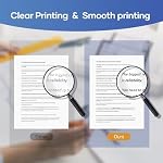 iDPRT Thermal Paper 8.5X11 200 Sheets US Letter for MT610 M08F M832 M834 M833 MT888 Portable Printer, Continuous File Printing Thermal Paper for iDPRT/HPRT/PRT and Other Document Portable Printers