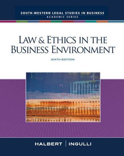 Buy Law and Ethics in the Business Environment — BookShops.in