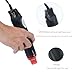 VortecSys Heat Gun, 110V 300W Handed Hot Air Gun for Crafting, 3.28FT Ultra-Long Cable Portable Heat Gun with Stand and Power Cord for Shrinking Wrapping PVC, DIY Embossing and Drying Paint (Black)