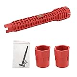 Uonlytech Llave De Tuercas Barrena Desbloqueador Drenar Filtrar Limpiadores Agente De Mudanzas Líquido Llave De Grifo y Fregadero Instalador De Grifos y Fregaderos Aleación De Zinc Rojo