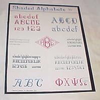Shaded Alphabets By Harriette Tew Book 11 Craft Book 1989 B00EMMUGKG Book Cover