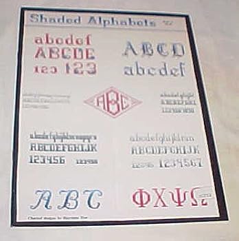 Paperback Shaded Alphabets By Harriette Tew Book 11 Craft Book 1989 Book