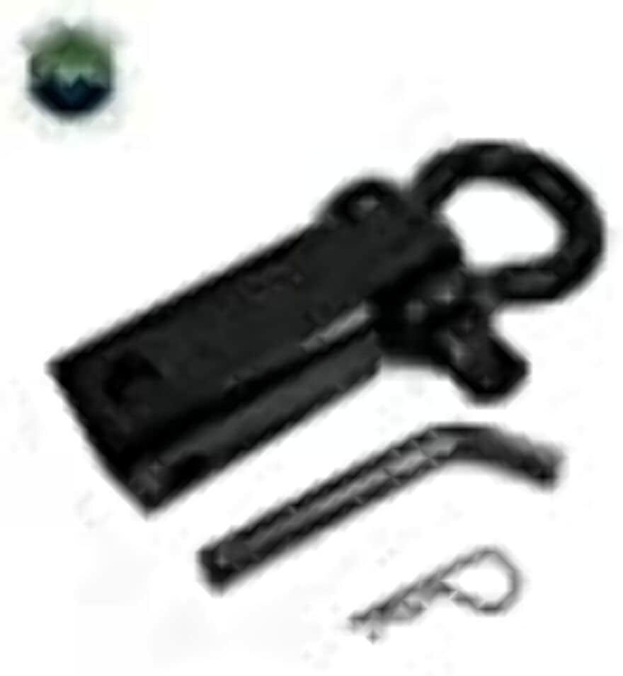 Overland Vehicle Systems Receiver Mount Recovery Shackle 3/4" 4.75 Ton Rated Black Universal - Black Two Stage Powder Coat Finish - Used for Automotive Recovery and Towing