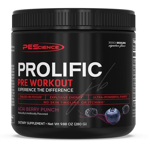 PEScience Prolific Energy Pre Workout – L Citrulline for Nitric Oxide