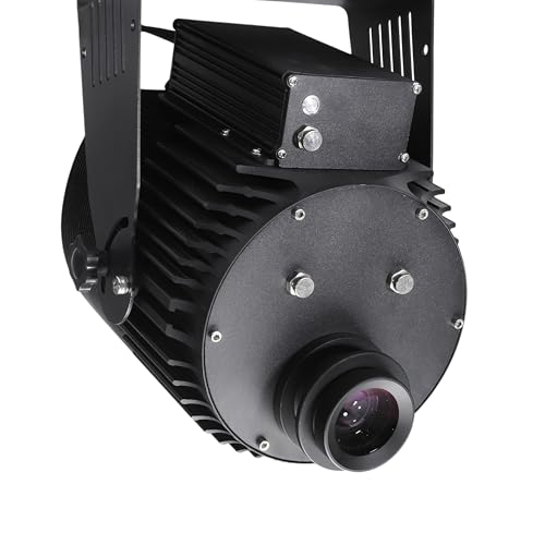Image of TONZO 600W LED Logo Projector Light, 66000 Lumens, 7-300ft Range, 1 Custom Lens, IP67 Waterproof Outdoor GOBO Projector with Remote, Static & Rotating Signage Light for Shop Event Business Storefront