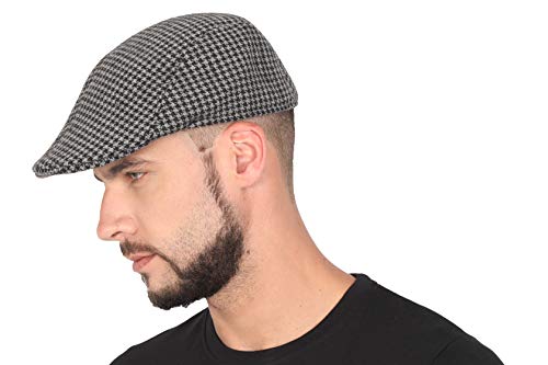 FabSeasons Unisex Checkered Polyester Golf Flat Cap