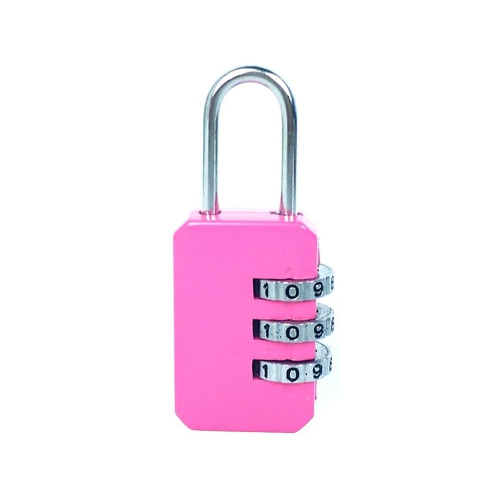 Gnyvzxplq Roze Suitcase Locks, 3 Digit Combination Password Lock For Luggage Travel Security Multicolor(Roze)