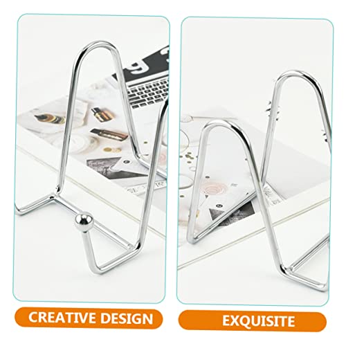 Alipis 4 Pçs Suporte De Telefone De Metal Suporte De Tablet Para Mesa Estante Porta-Retrato Porta-Re