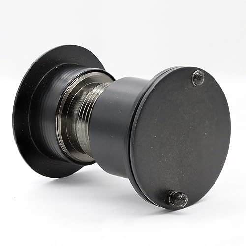 Image of Safety Security One Way Front Door Viewer with 220 Degree Angle, Heavy Duty Peephole Made by Brass with Privacy Cover, Black, Pack of 1