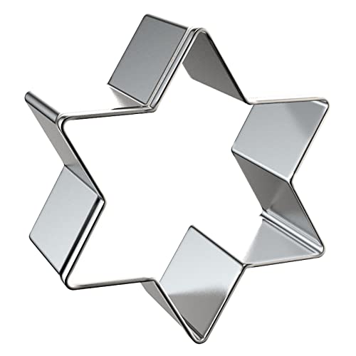 Star Of David Cookie Cutter Set Large - 5 Inch, 4 Inch, 3 Inch, 2 Inch - Jewish Hexagram Six-Pointed Star Cookie Cutters Shapes Molds - Stainless Steel #TOP3