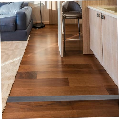 Bande de seuil gris PVC Mikikit pour éliminer les bosses entre tapis et sol - 4