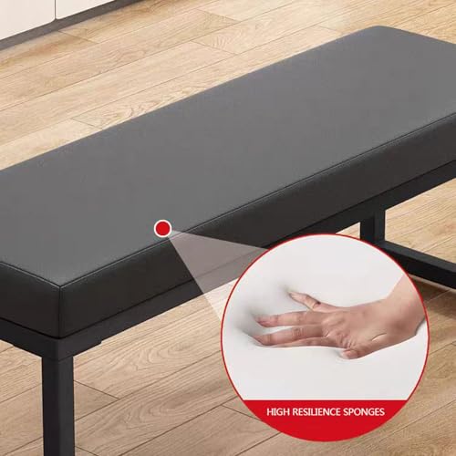 Banc bout de lit avec coussin rembourré pour entrée nette - 6