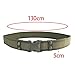 Men's Belt with Sturdy Buckle for Outdoor Adventures, 2 Pcs