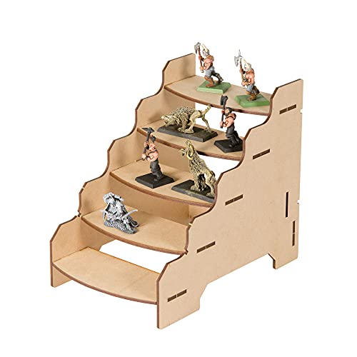 Image of The Broken Token Modular Paint Rack - Half Shelf Organizer for Paint Bottles, Pots, Miniatures, Arts & Crafts Supplies - Customizable Extended Storage for Your Pieces, with Easy Organization & Access